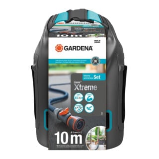 GARDENA Textilschlauch Liano Xtreme Display 1/2" 10m Set inklusive Tasche