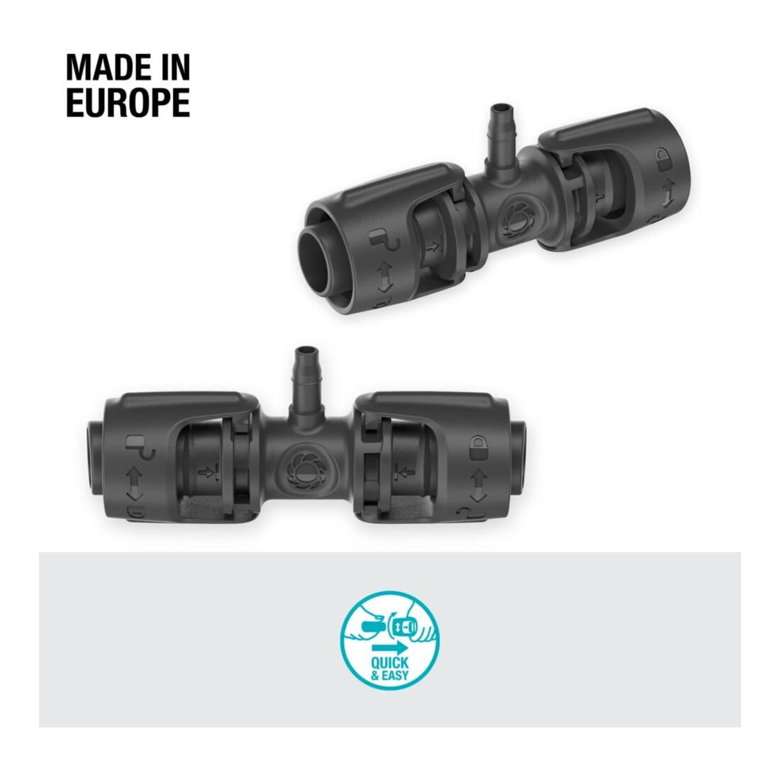 Gardena Verbinder 13 mm (1/2") - 4,6 mm (3/16") MDS Inhalt: 5 Stück