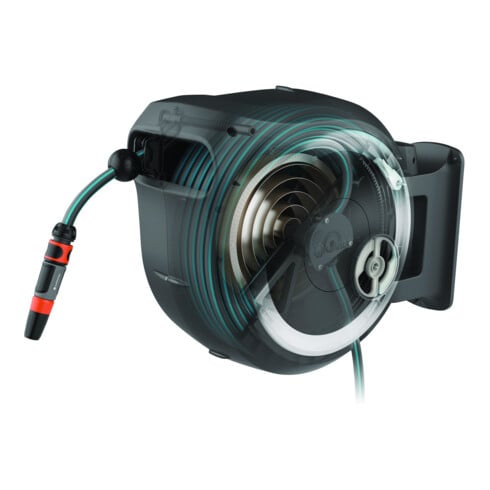 GARDENA Wand-Schlauchbox RollUp M/L (weiß) 25 m