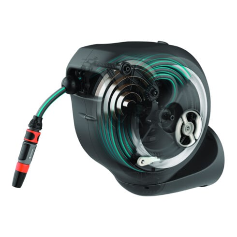 GARDENA Wand-Schlauchbox RollUp S (weiß) 15 m
