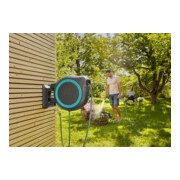 Gardena Wand-Schlauchbox türkis RollUp XL 35 m Multibrause 18313-2