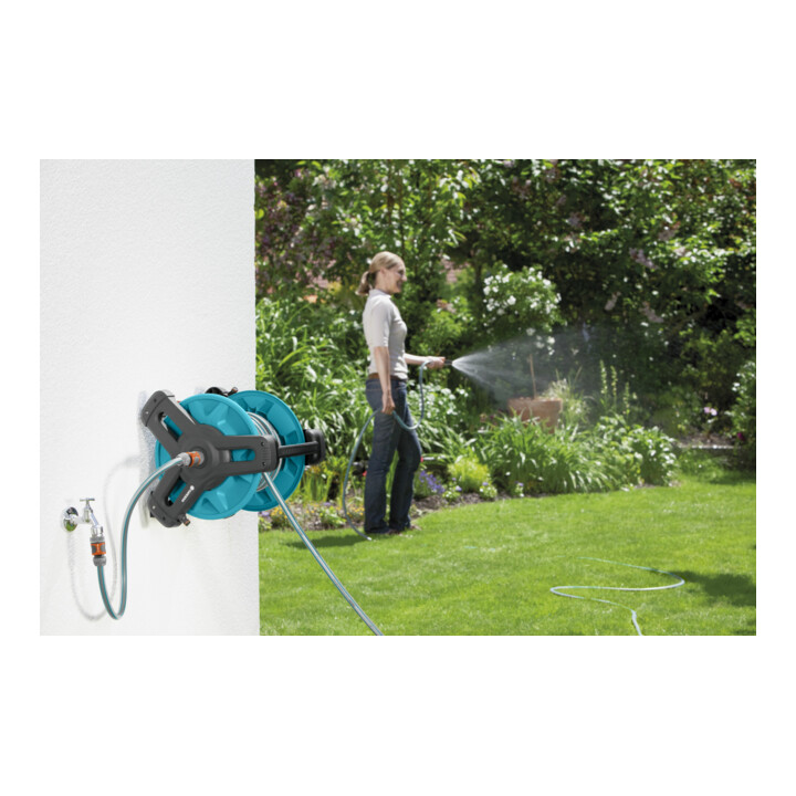 GARDENA Wand-Schlauchtrommel Classic 50 Set