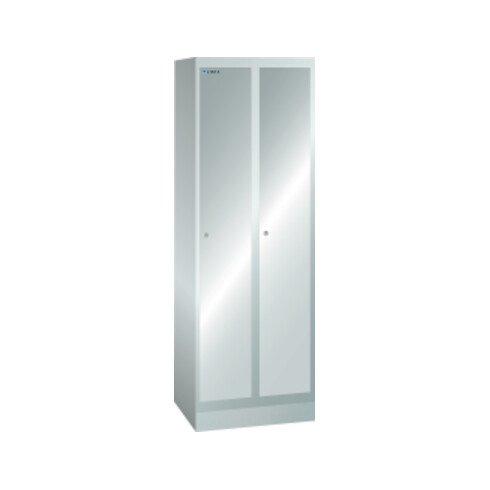 Lista Garderobenschrank (BxTxH) 600x500x1800mm 2 Abteile R7035