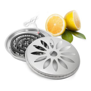 GARDIGO Citronella Räucherset 10 Spiralen Halter Edelstahl