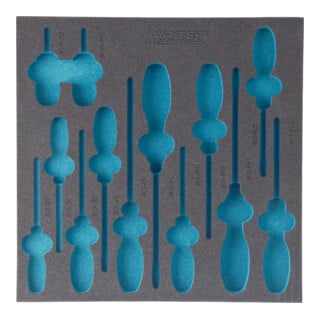 Garniture en mousse souple bimatière 163-100L HAZET