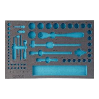Garniture en mousse souple bimatière 163-118L HAZET