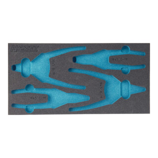 Garniture en mousse souple bimatière 163-124L HAZET