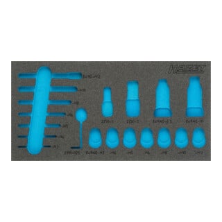 Garniture en mousse souple bimatière 163-336L HAZET