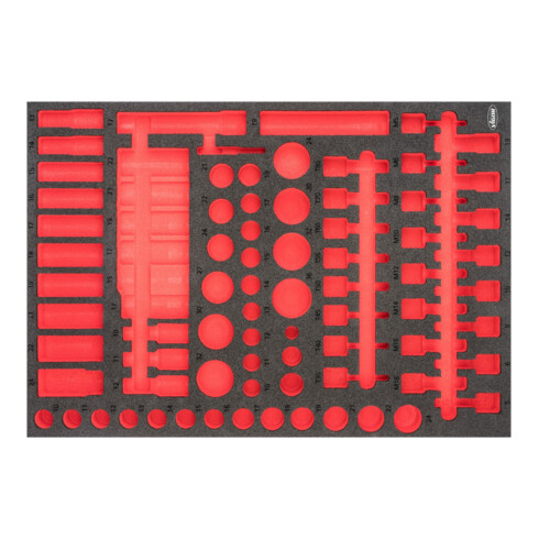 Garniture en mousse souple, vide V6811-L ∙ Longueur totale: 563 mm VIGOR