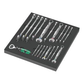 Garniture en mousse Wera 9731 pour kit 6003 Joker 1, 19 pièces