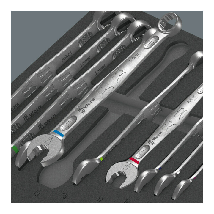 Garniture en mousse Wera 9731 pour kit 6003 Joker 1, 19 pièces