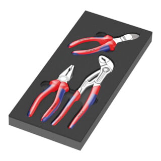 Garniture en mousse Wera 9780 pour jeu de pinces KNIPEX 1, 3 pièces