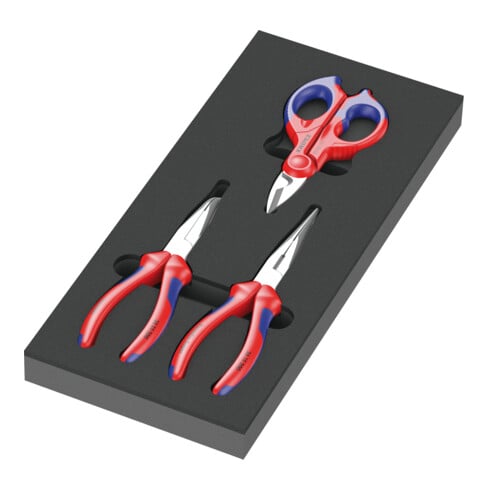 Garniture en mousse Wera 9781 pour jeu de pinces KNIPEX 2, 3 pièces