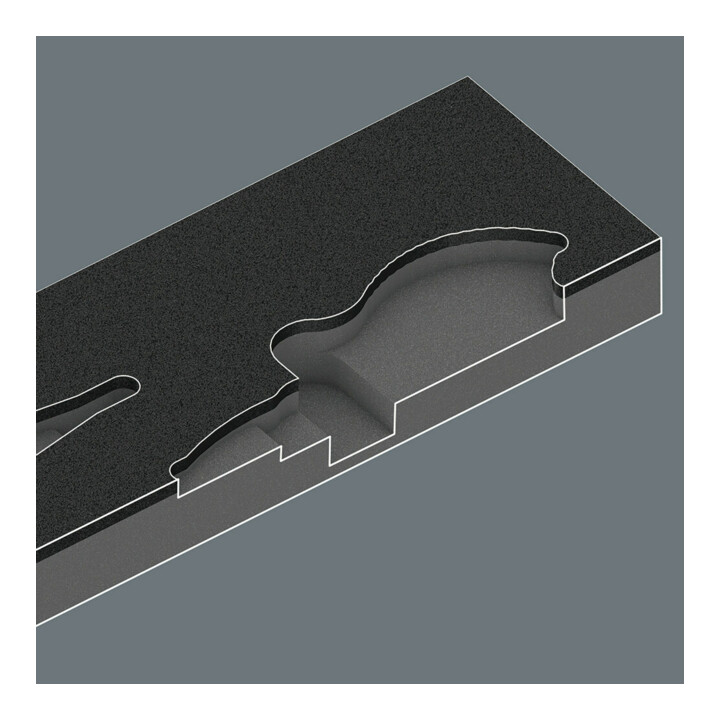 Garniture en mousse Wera 9781 pour jeu de pinces KNIPEX 2, 3 pièces