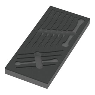 Garniture en mousse Wera 9830 pour kit 6000 Joker 1, sans outil, 172 x 30 x 392 mm
