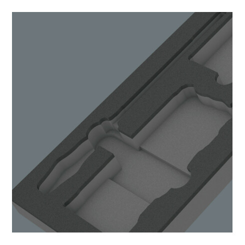 Garniture en mousse Wera 9850 pour Kit Kraftform Kompakt et Tool-Check PLUS 1, sans outil, 172 x 30 x 392 mm