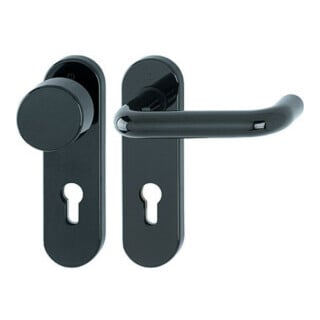 Garniture Hoppe FS Paris FS-K58/353K/138 Cu.F9005 D/K pour TS 40-66 mm PZ DIN G/D
