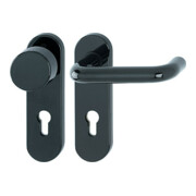 Garniture Hoppe FS Paris FS-K58/353K/138 Cu.F9005 D/K pour TS 40-66 mm PZ DIN G/D