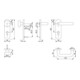 Garniture Hoppe FS Paris FS-K58/353K/138 Cu.F9005 D/K pour TS 40-66 mm PZ DIN G/D-3
