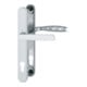 Garnitures pour portes profilées Hoppe New York 099KH/3346/1810 alu. F1 PZ pour TS 67-72 mm-1