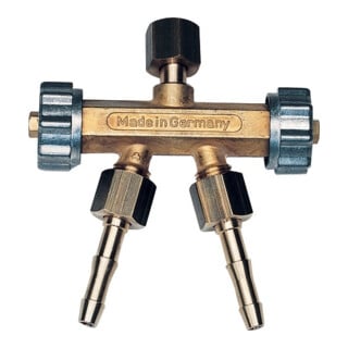 GCE Double robinet d'arrêt O2 G3/8R