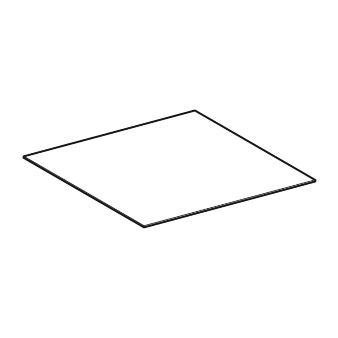 Geberit Abattant One pour armoire + côté, SZ, marbre noir/mat