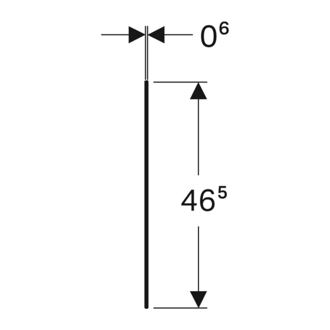 Geberit Abattant One pour armoire latérale + élément latéral, lava/verre
