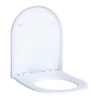 Geberit Abattant WC Acanto charnières MS chromé, avec frein de chute, blanc