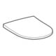 Geberit Abattant WC Acanto Quick-R., MS chromé, avec frein de chute, blanc