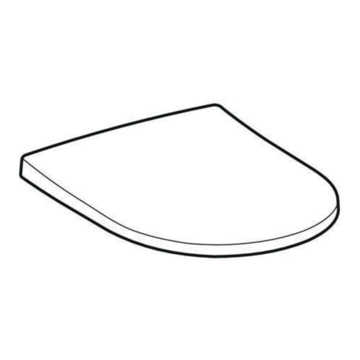 Geberit Abattant WC Acanto Quick-R., MS chromé, avec frein de chute, blanc