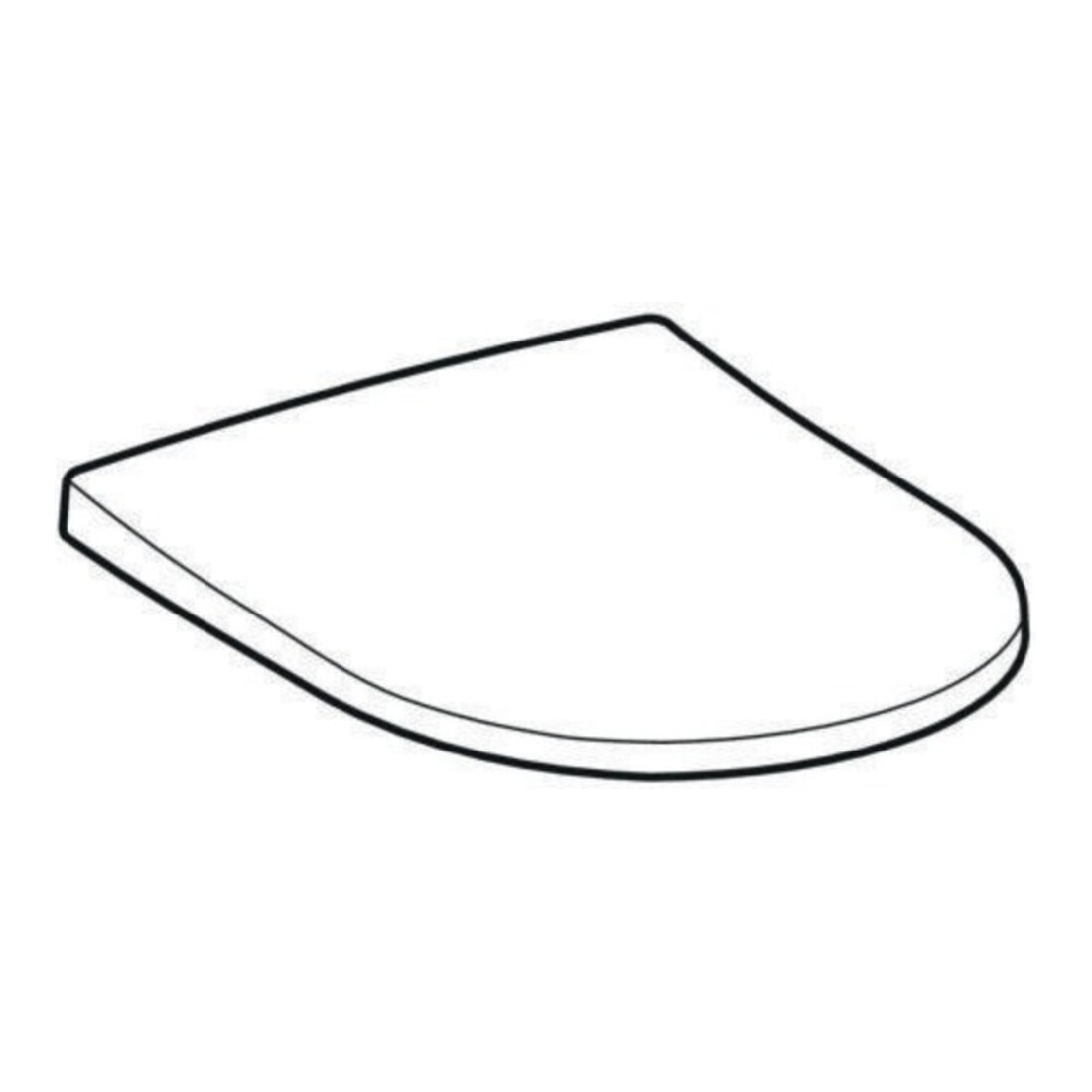 Geberit Abattant WC Acanto Quick-R., MS chromé, avec frein de chute, blanc