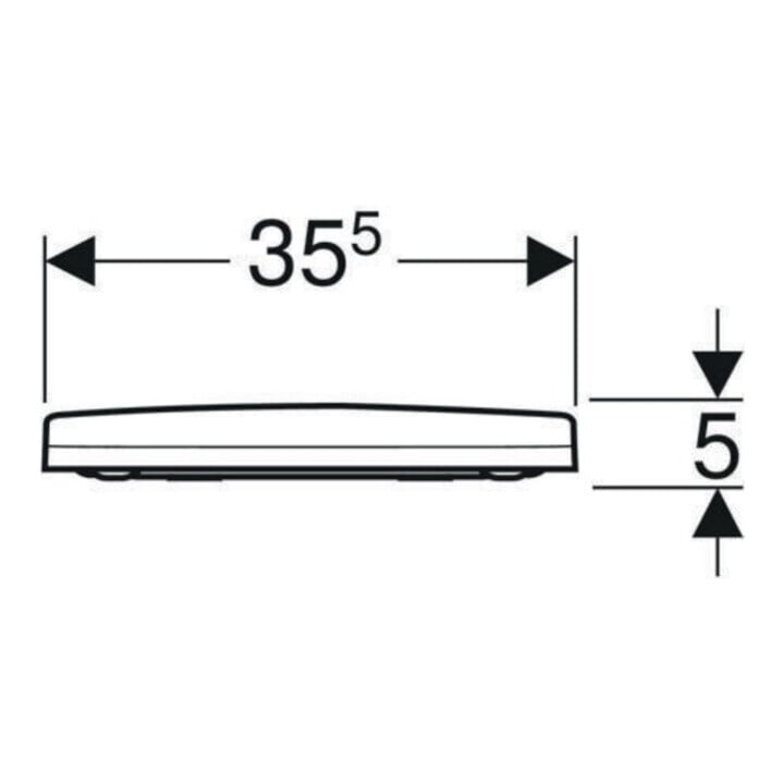 Geberit Abattant WC Acanto Quick-R., MS chromé, avec frein de chute, blanc