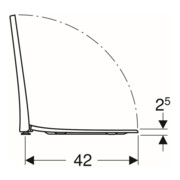 Geberit Abattant WC Acanto Quick-R., MS chromé, avec frein de chute, blanc-5