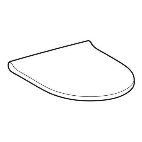 Geberit Abattant WC Acanto S. MS vc, avec frein de chute, amovible, blanc