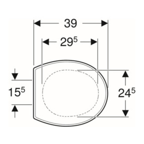 Geberit Abattant WC Bambini blanc, charnières en acier inoxydable