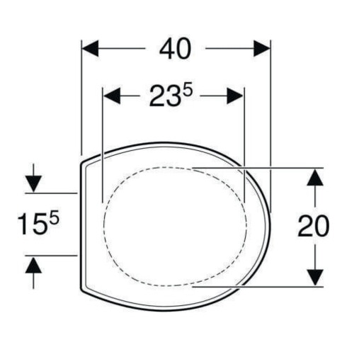 Geberit Abattant WC Bambini blanc, charnières en acier inoxydable