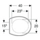 Geberit Abattant WC Bambini blanc, charnières en acier inoxydable-4