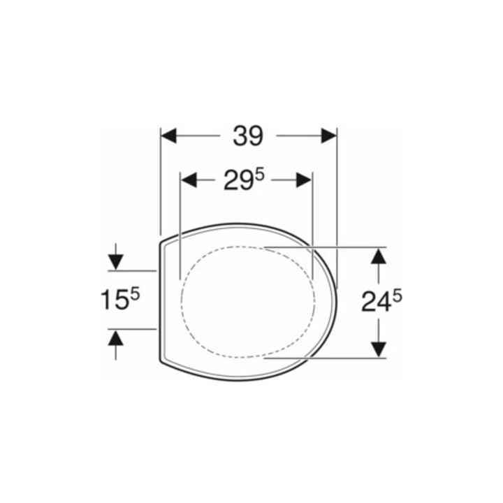 Geberit Abattant WC Bambini blanc, charnières en acier inoxydable