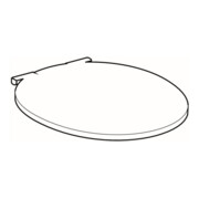 Geberit Abattant WC Cassini blanc, charnière ES, avec frein de chute, avec couvercle-1