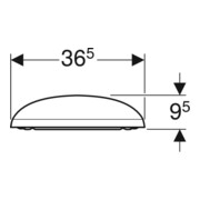 Geberit Abattant WC Citterio avec frein de chute, blanc, charnières MS chromées-5