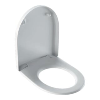 Geberit Abattant WC iCon charnières MS chromé, avec frein de chute, blanc
