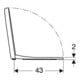 Geberit Abattant WC iCon charnières MS chromé, avec frein de chute, blanc