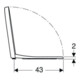 Geberit Abattant WC iCon charnières MS chromé, frein de chute, blanc