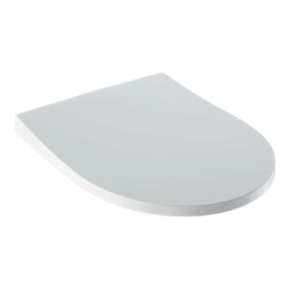 Geberit Abattant WC iCon, design noir, frein de chute, blanc