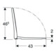 Geberit Abattant WC iCon, design noir, frein de chute, blanc