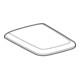 Geberit Abattant WC iCon Square avec déclenchement rapide et frein de chute, blanc