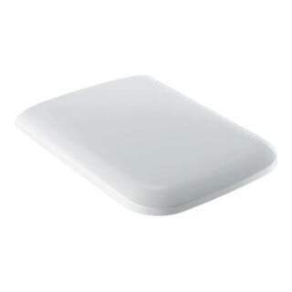 Geberit Abattant WC iCon Square charnière MS chromé, avec frein de chute, blanc