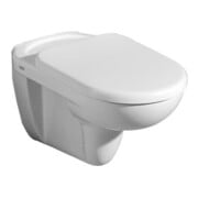 Geberit Abattant WC Mango blanc, avec couvercle, charnières chromées-1