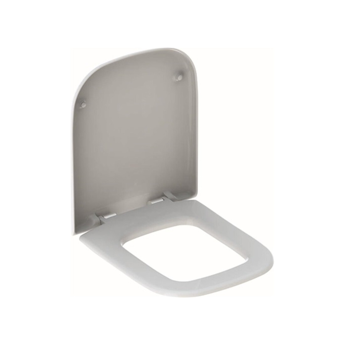 Geberit Abattant WC myDay blanc, charnières MS chromées, avec frein de chute