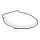 Geberit Abattant WC Renova Comfort blanc, sans barrière, antibactérien, fixation à l'arrière-5